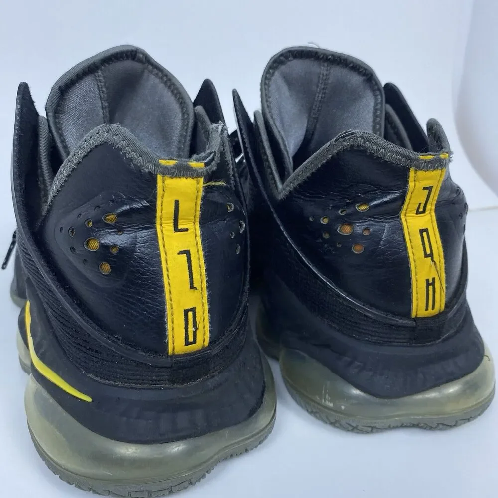 Nike LeBron 19 Low Shoes Witness Black University Gold DH1270-002 Men's Size 12